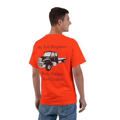 Beds, Straps, And Chains Men's Short-Sleeve Crewneck Tee