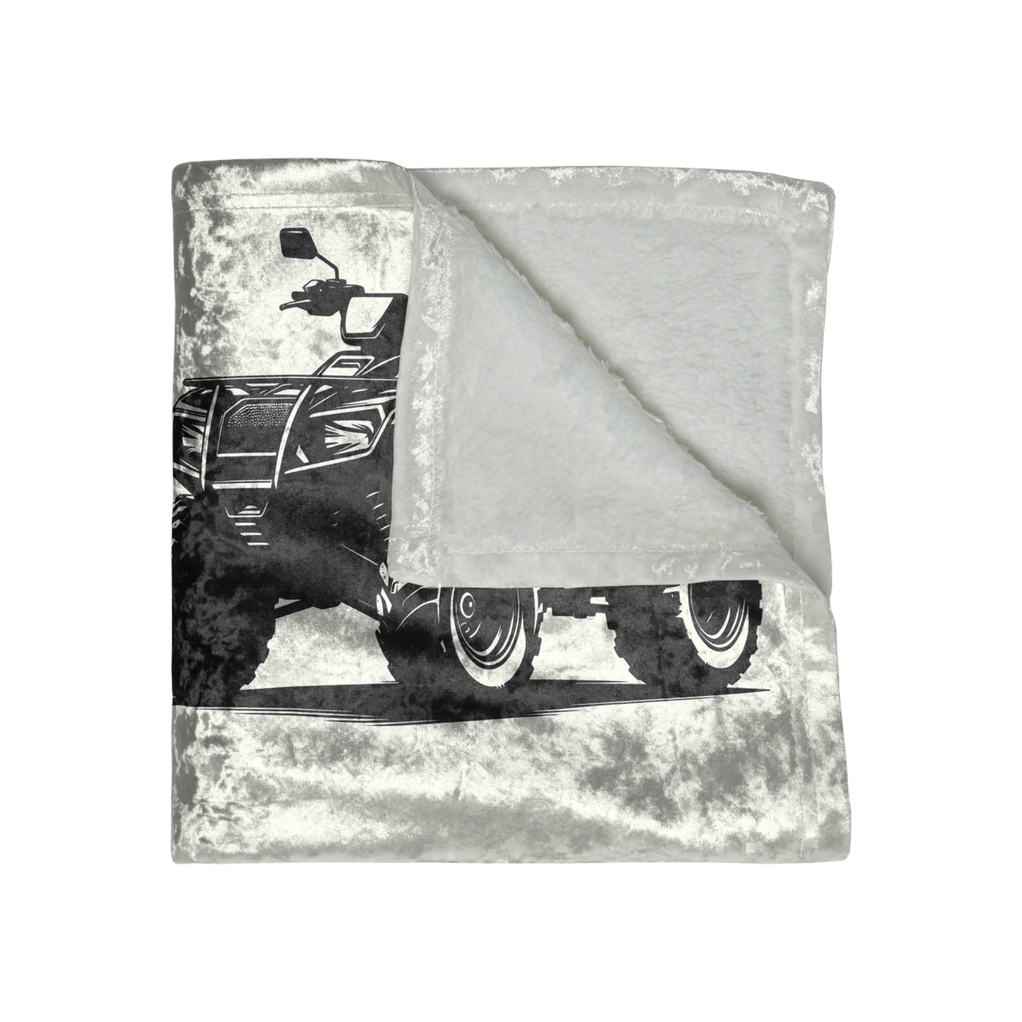 Off The Beaten Path Quad Crushed Velvet Blanket