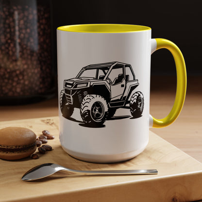 Off The Beaten Path Side By Side 2-Tone Coffee Mug