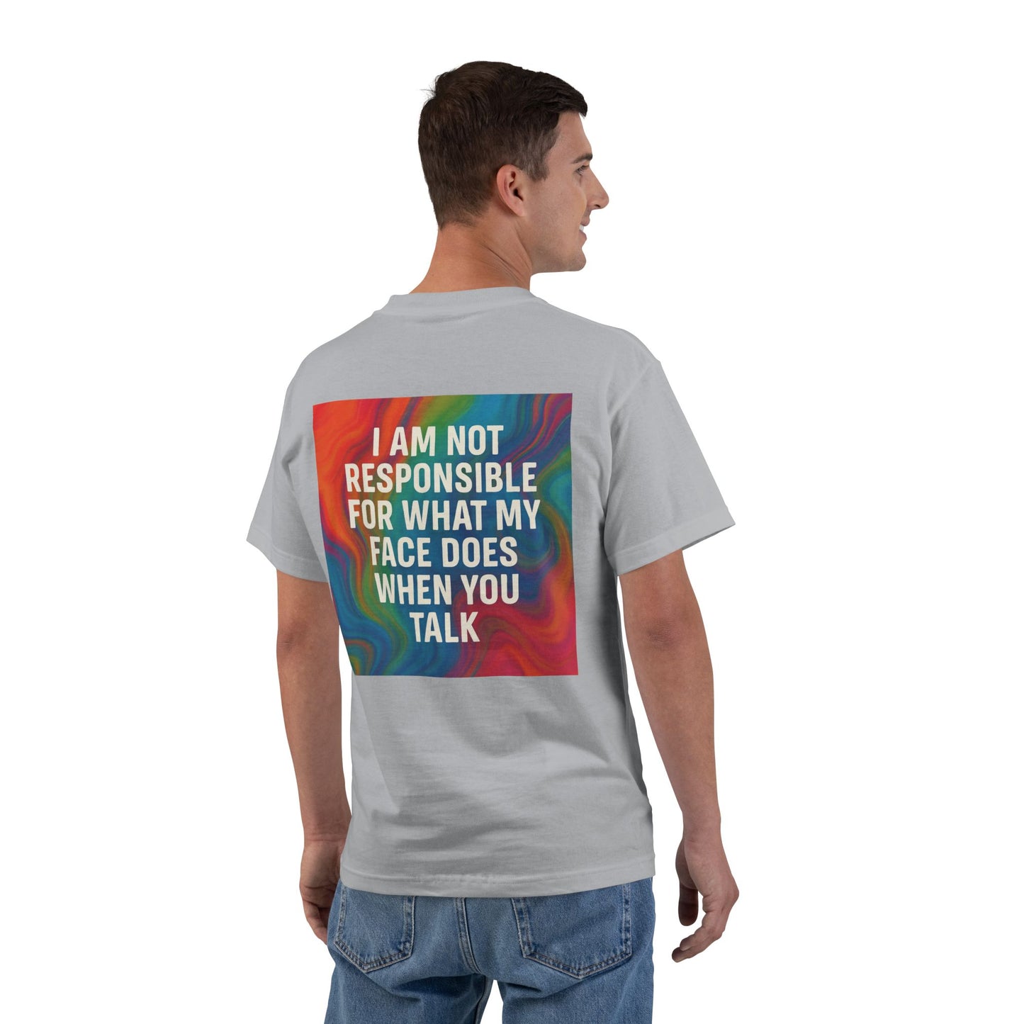 When You Talk Men's Short-Sleeve Crewneck Tee