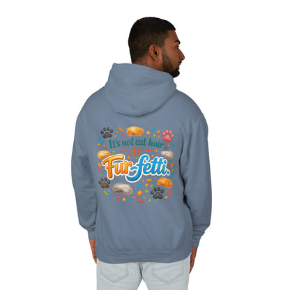 Fur-Fetti Cat Unisex Lightweight Hoodie