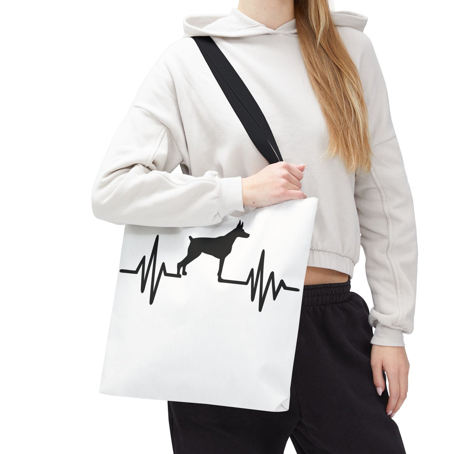 My Heart Beats For Dobermans Tote Bag
