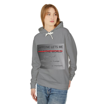 Caffiene Lets Me Unisex Lightweight Hoodie