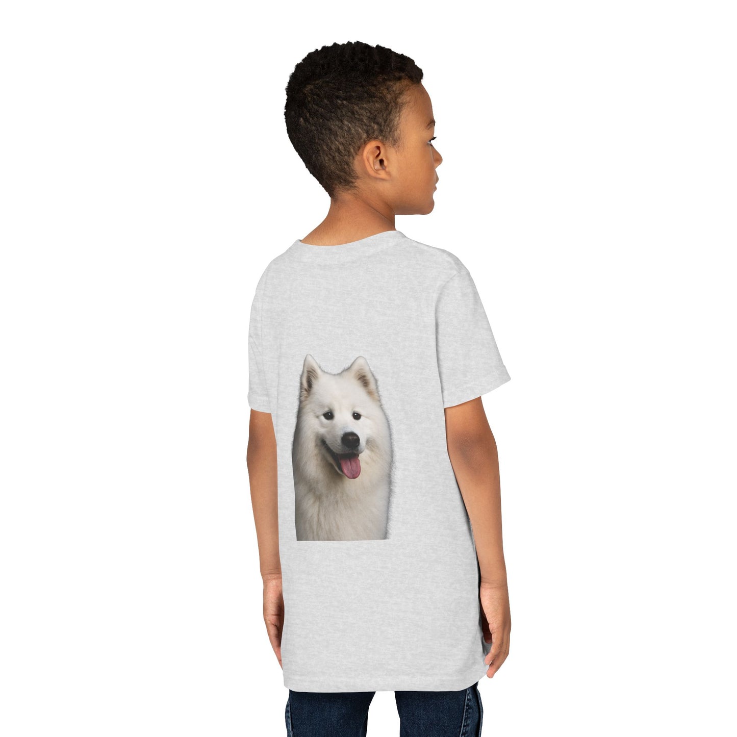 Samoyed Head Youth Unisex Short Sleeve Crewneck Tee