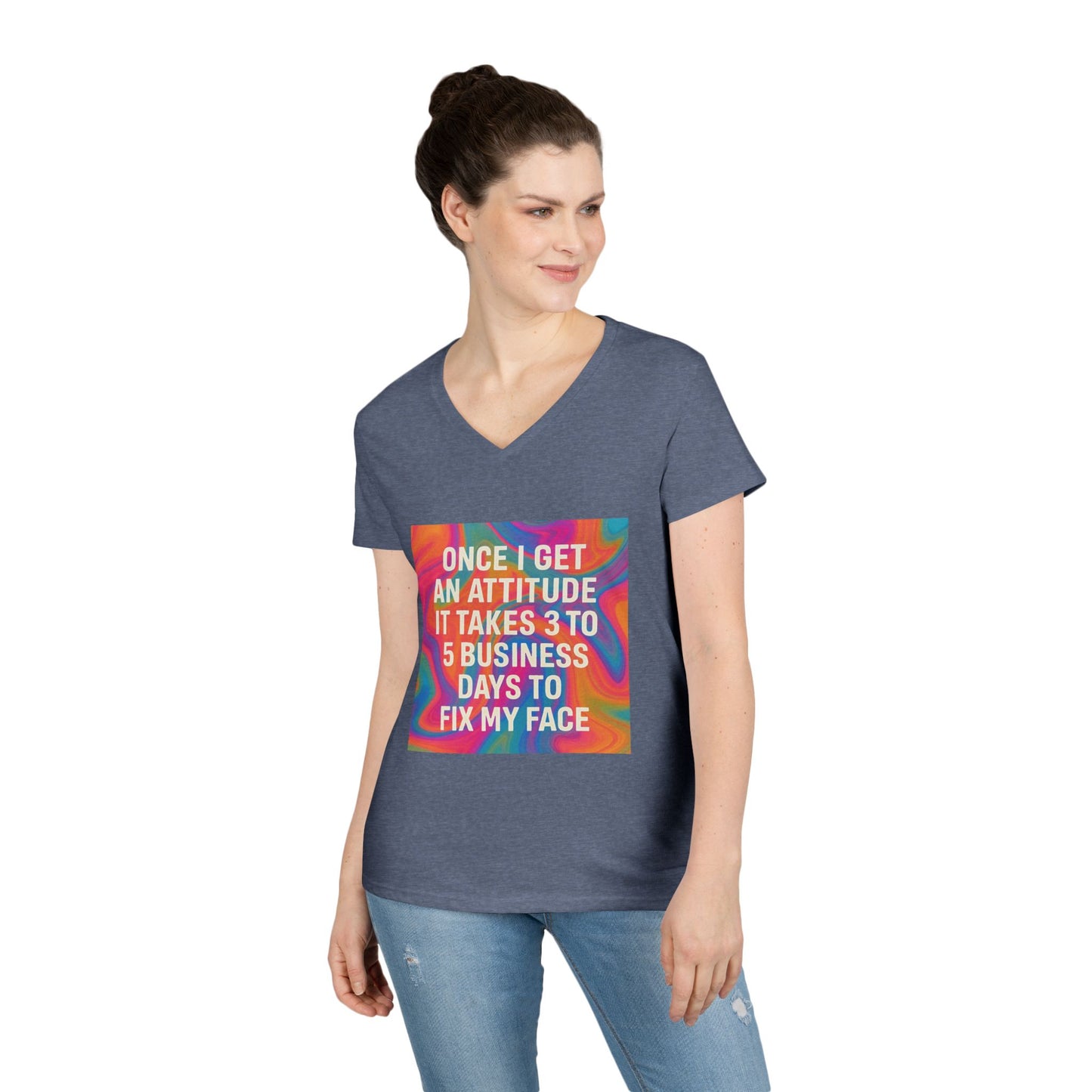 Fix My Face Women's V-Neck T-Shirt
