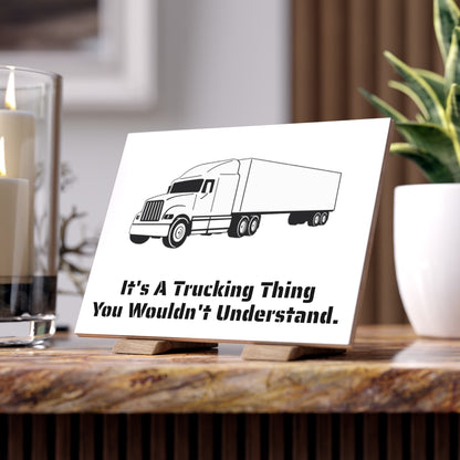 Trucking Thing Ceramic Photo Tile