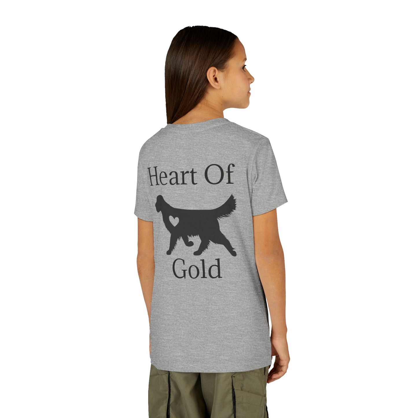 Heart Of Gold Youth Unisex Short Sleeve Crewneck Tee