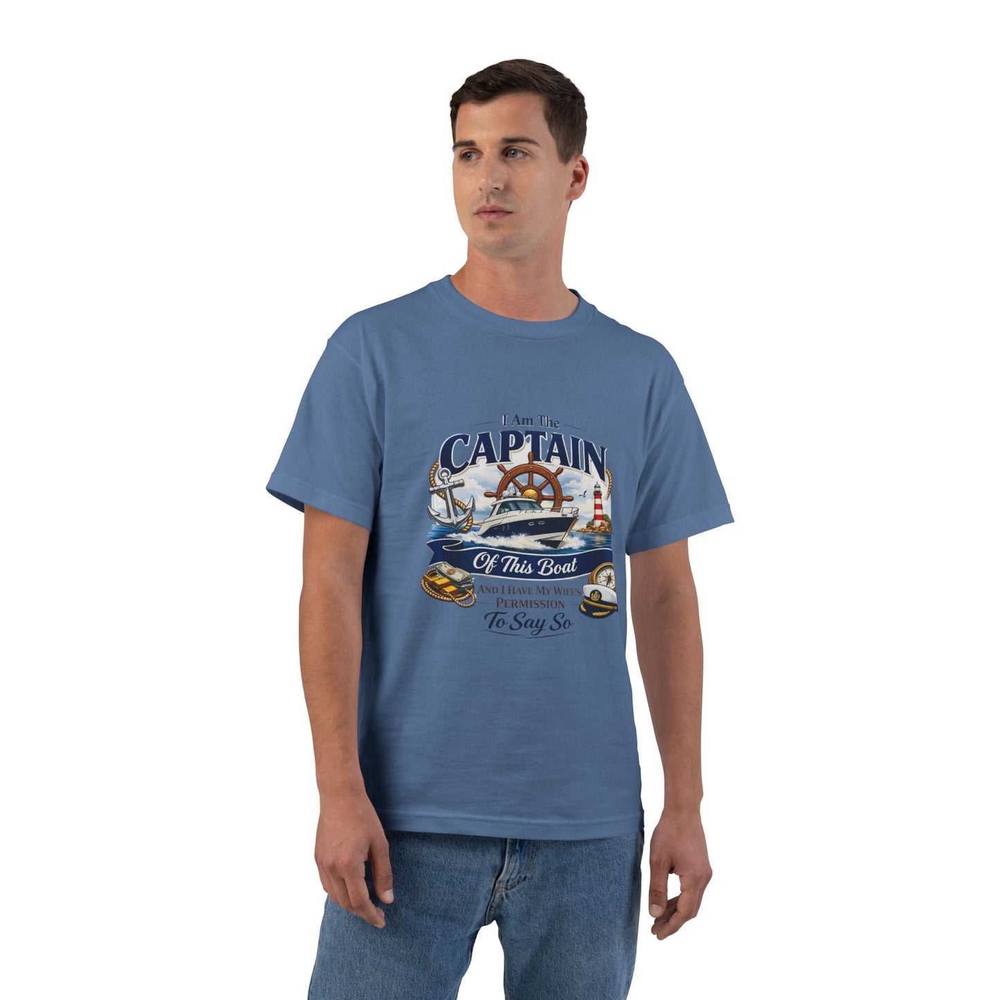 Captain Men's Short-Sleeve Crewneck Tee