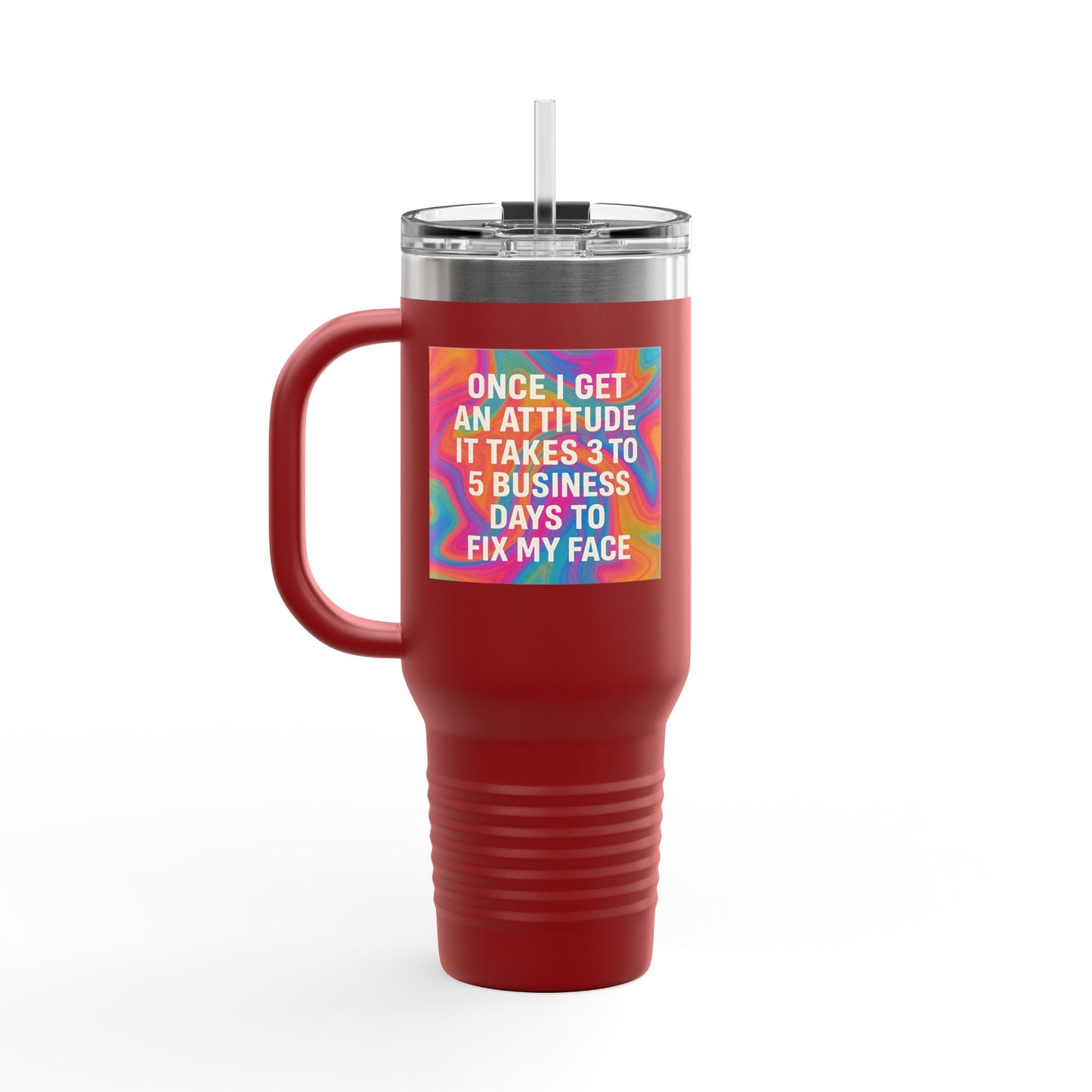 Fix My Face Insulated Travel Mug