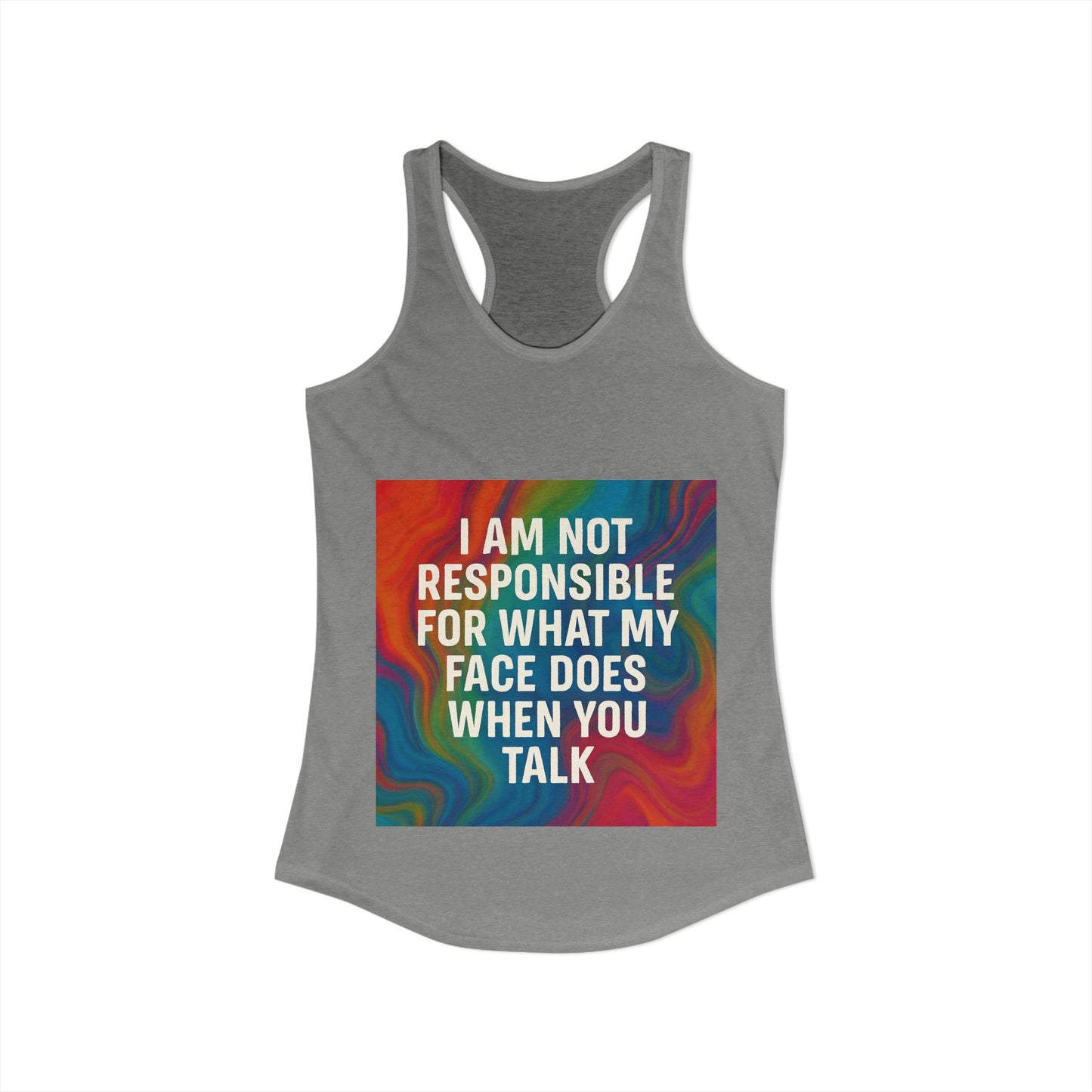 When You Talk Women's Racerback Tank