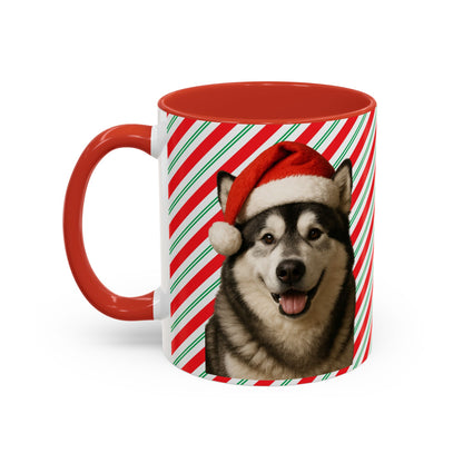 Santa Paws Malamute 2-Tone Coffee Mug