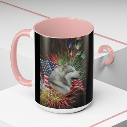 American Malamute 2-Tone Coffee Mug