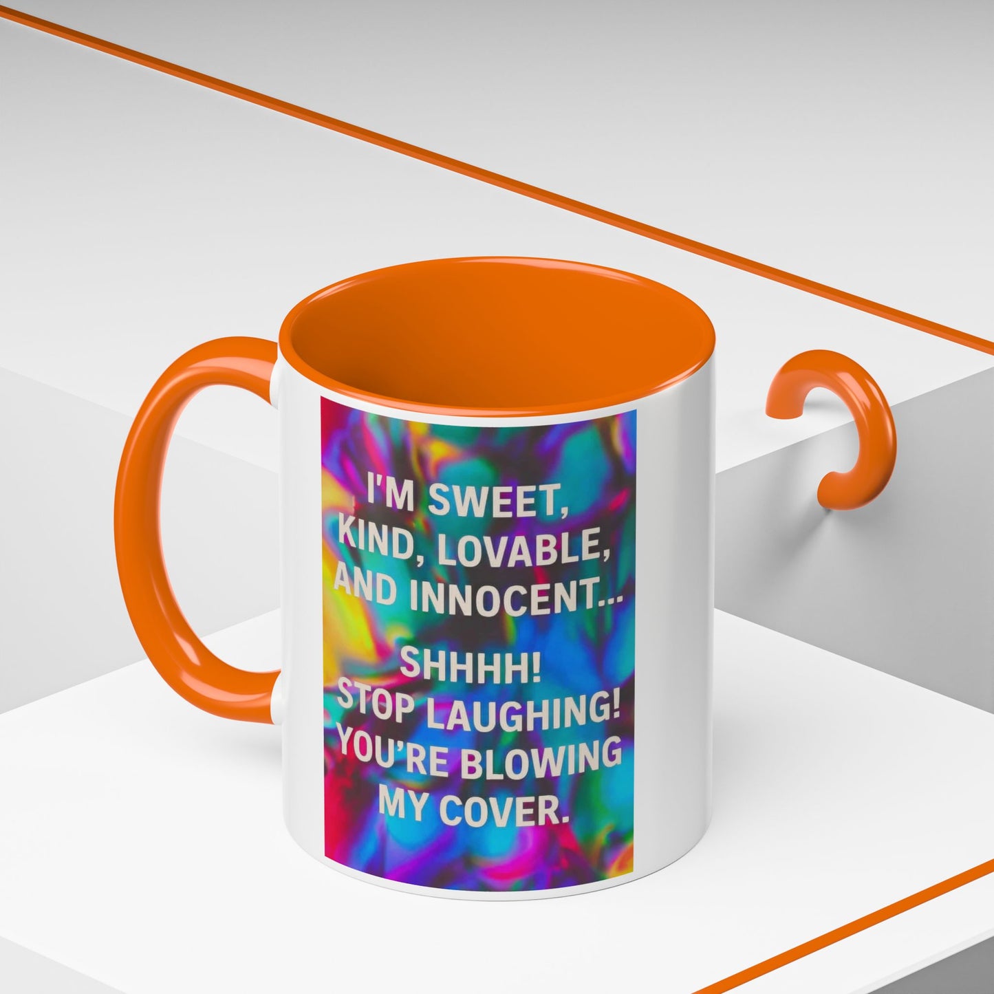 Blowing My Cover 2-Tone Coffee Mug
