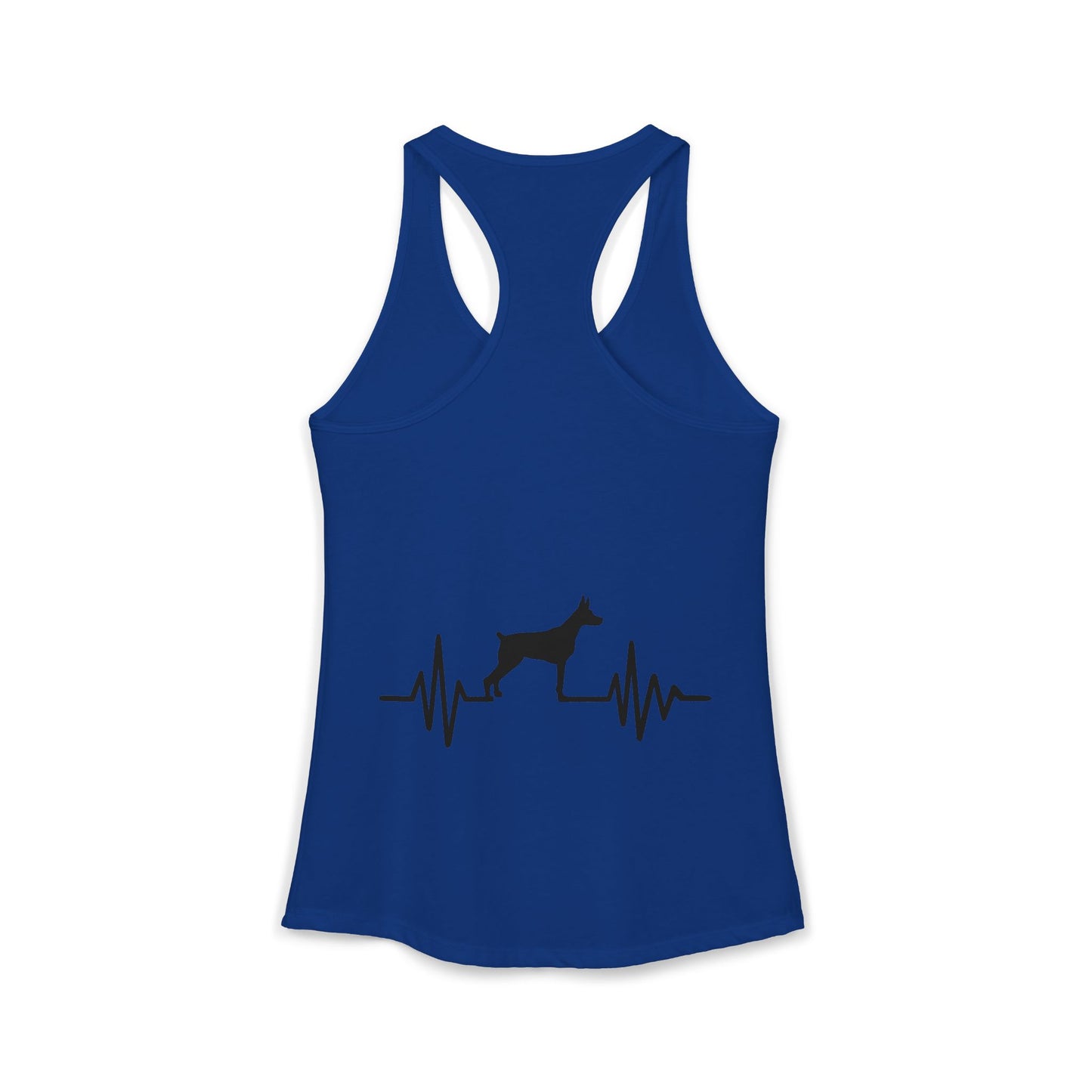 My Heart Beats For Dobermans Women's Racerback Tank