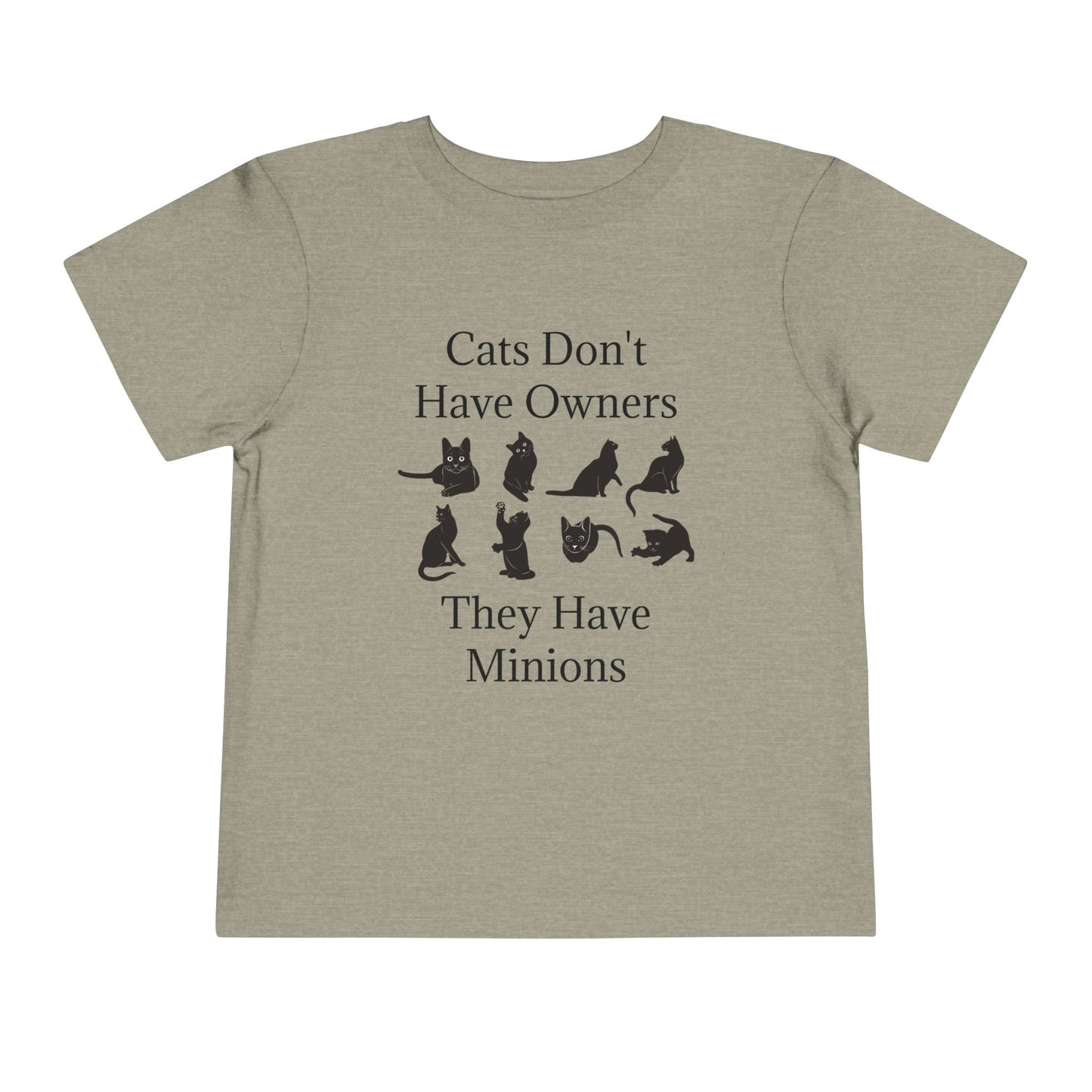 Cat Minions Toddler Unisex Short Sleeve Crewneck Tee