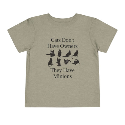 Cat Minions Toddler Unisex Short Sleeve Crewneck Tee