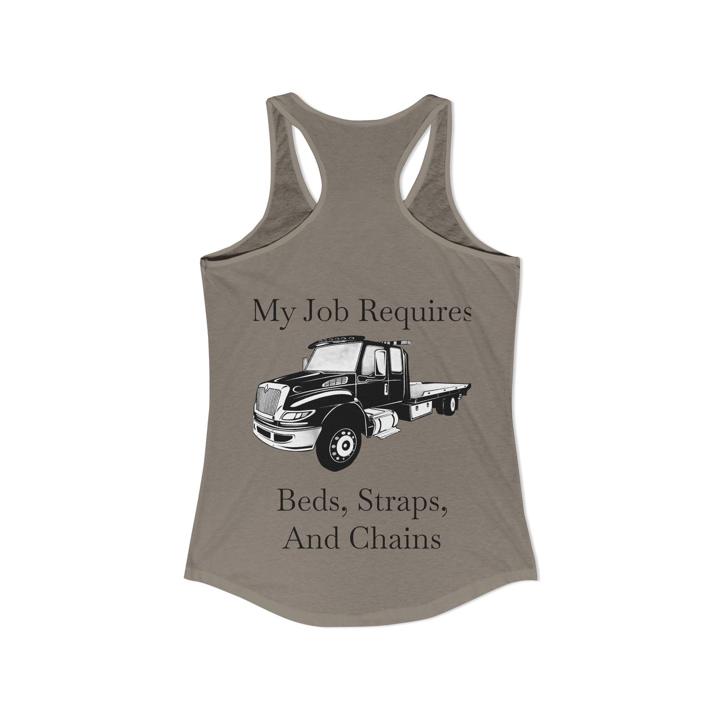 Beds, Straps, And Chains Women's Racerback Tank