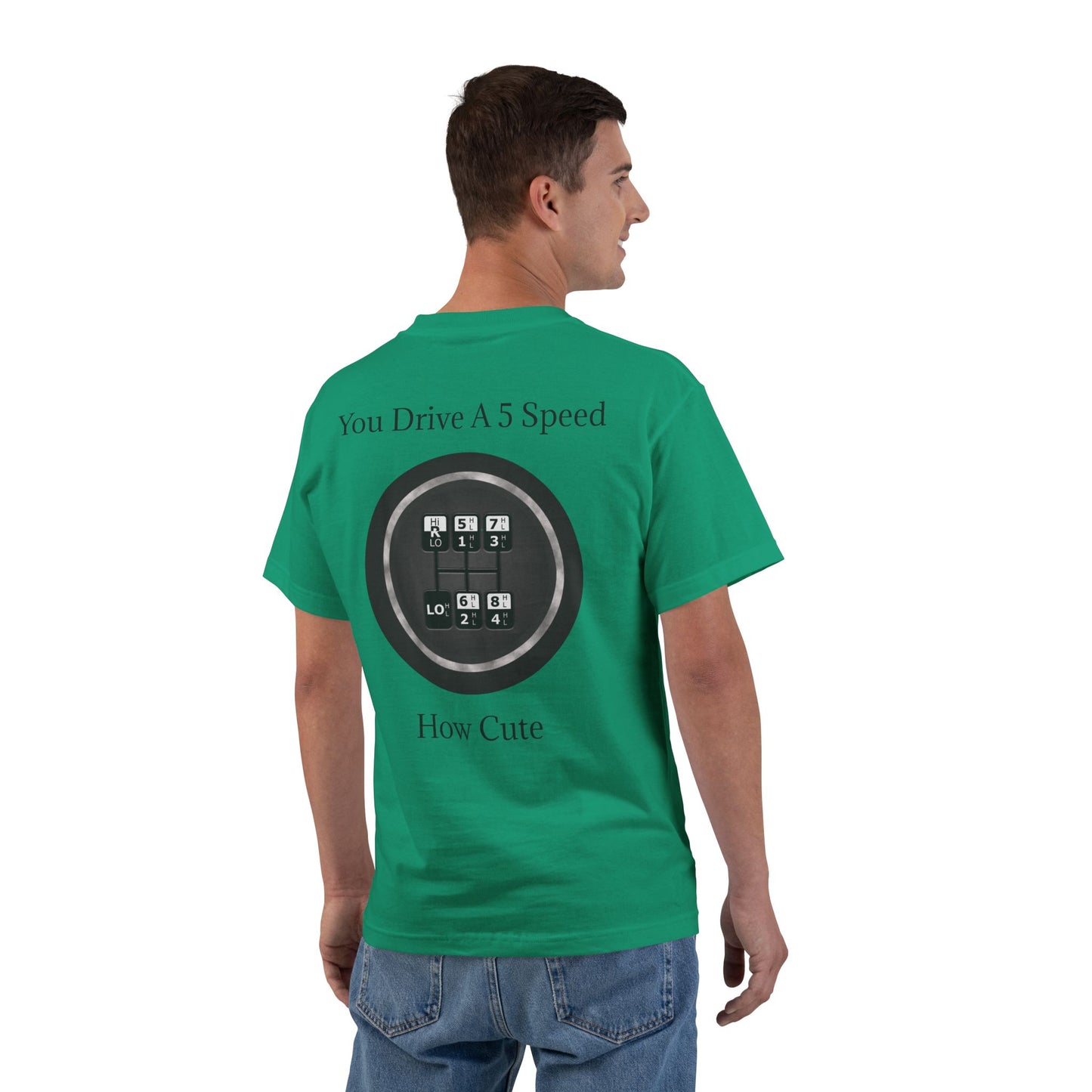 5 Speed How Cute Men's Short-Sleeve Crewneck Tee