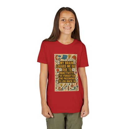 Logged Out Youth Unisex Short Sleeve Crewneck Tee