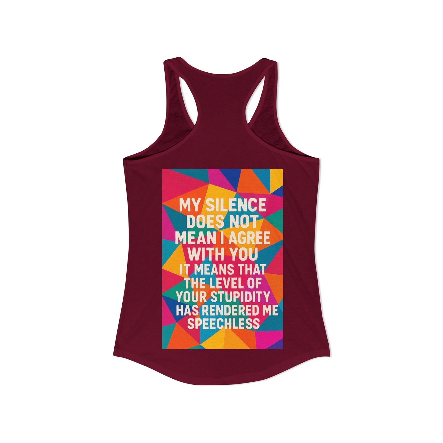 Speechless Women's Racerback Tank