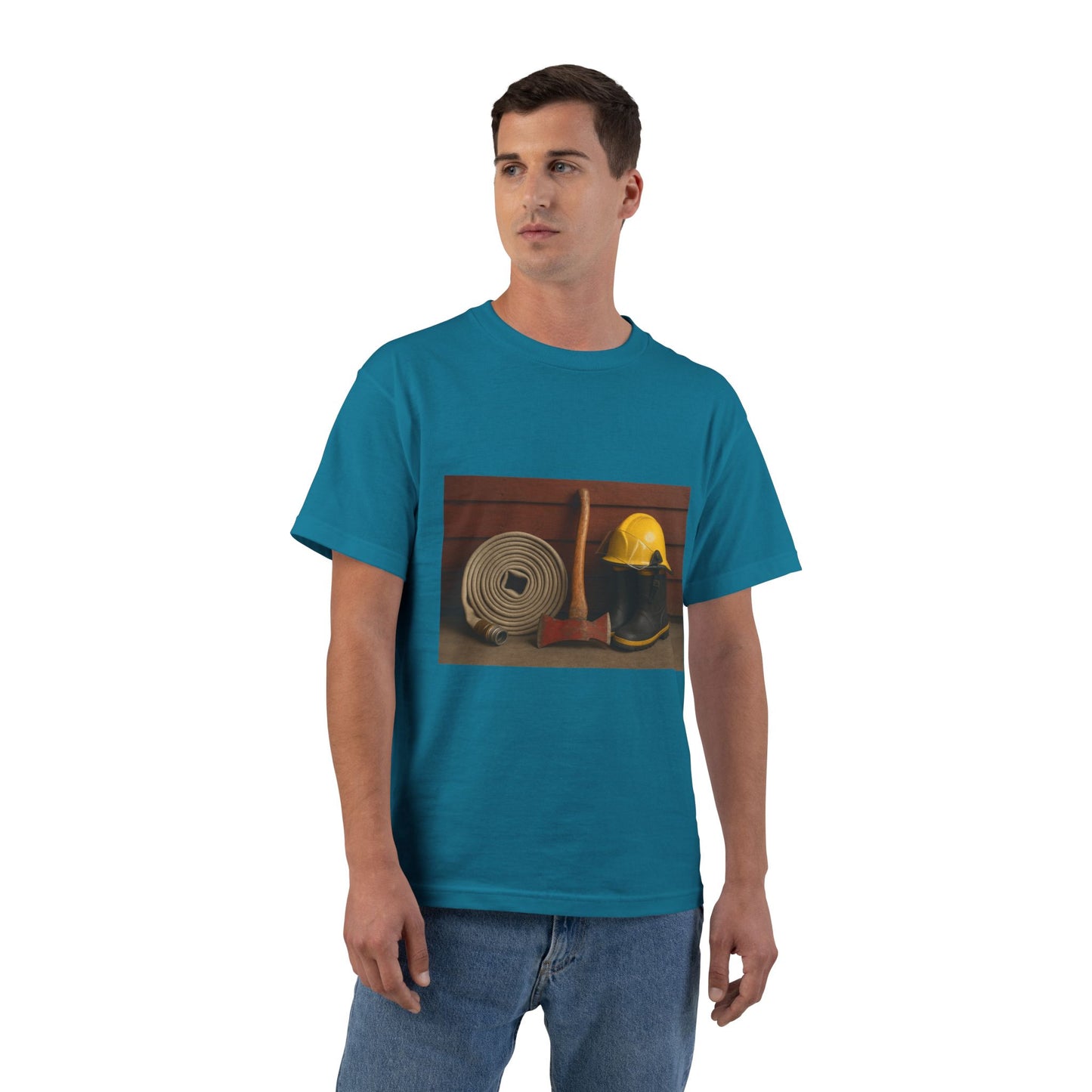 Fire/Rescue Appreciation Men's Short-Sleeve Crewneck Tee