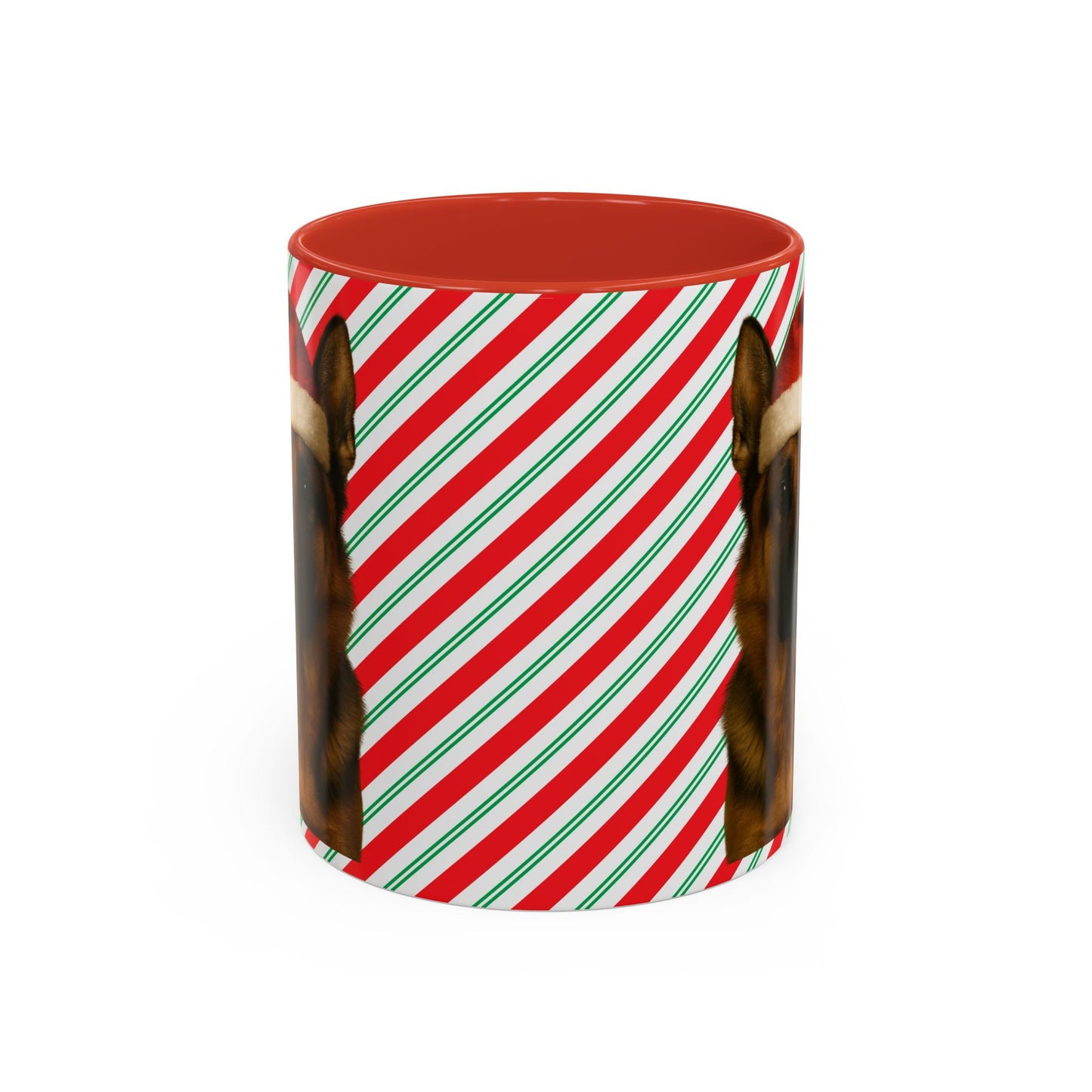 Santa Paws German Shepherd 2-Tone Coffee Mug