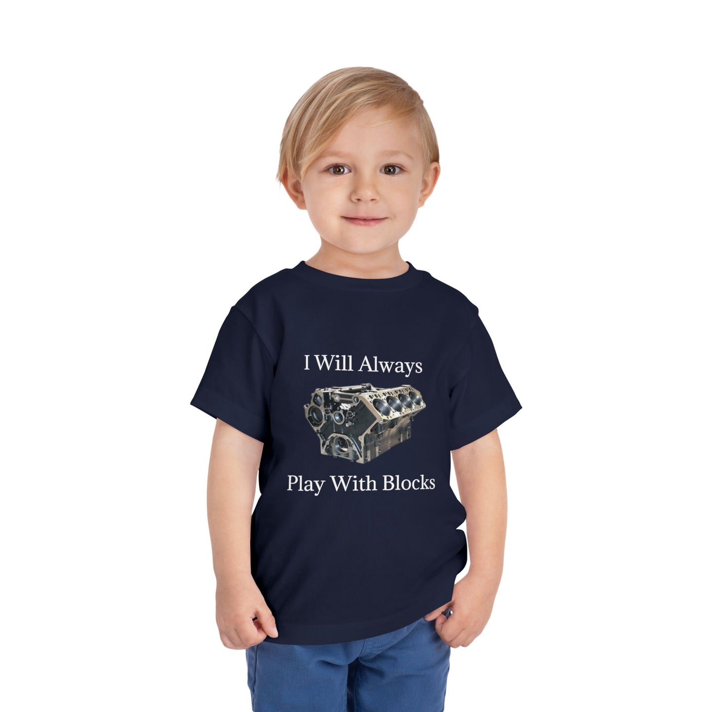 Play With Blocks Toddler Unisex Short Sleeve Crewneck Tee
