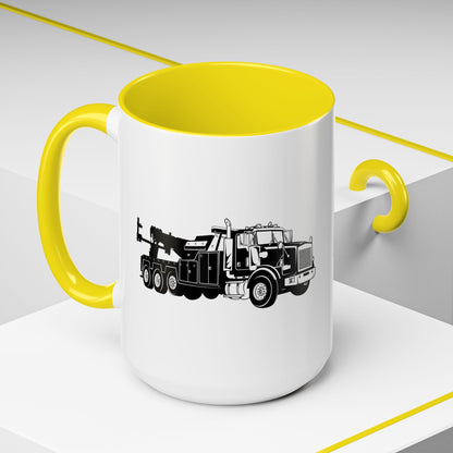 Heavy Tow Truck 2-Tone Coffee Mug