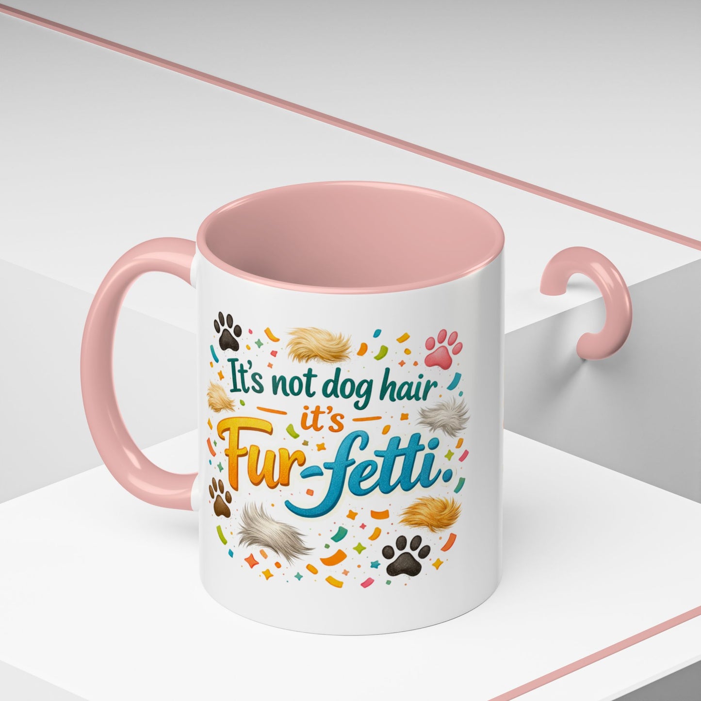 Fur-Fetti Dog 2-Tone Coffee Mug