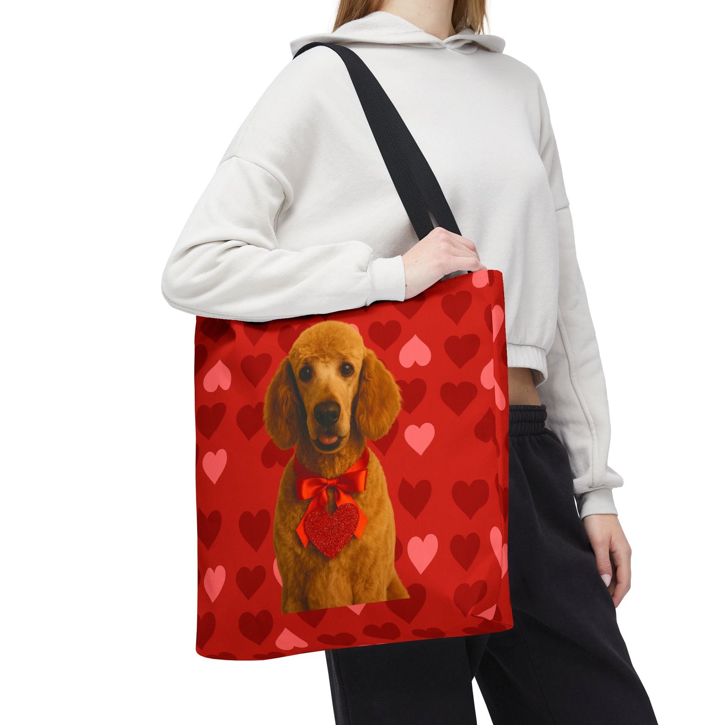 Cupid's Companion Poodle Tote Bag