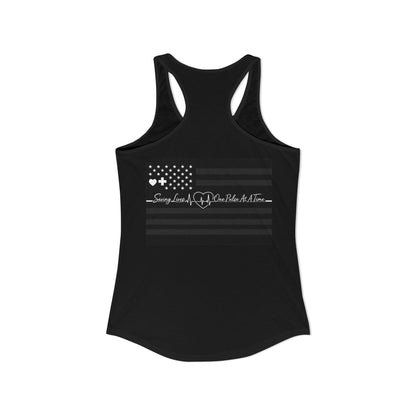 Thin White Line Women's Racerback Tank
