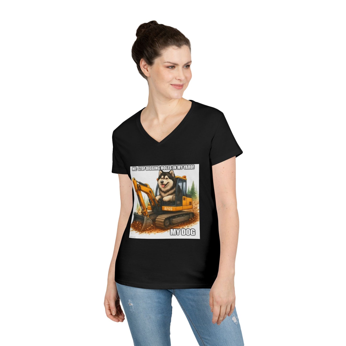Digmaster 2000 Women's V-Neck T-Shirt
