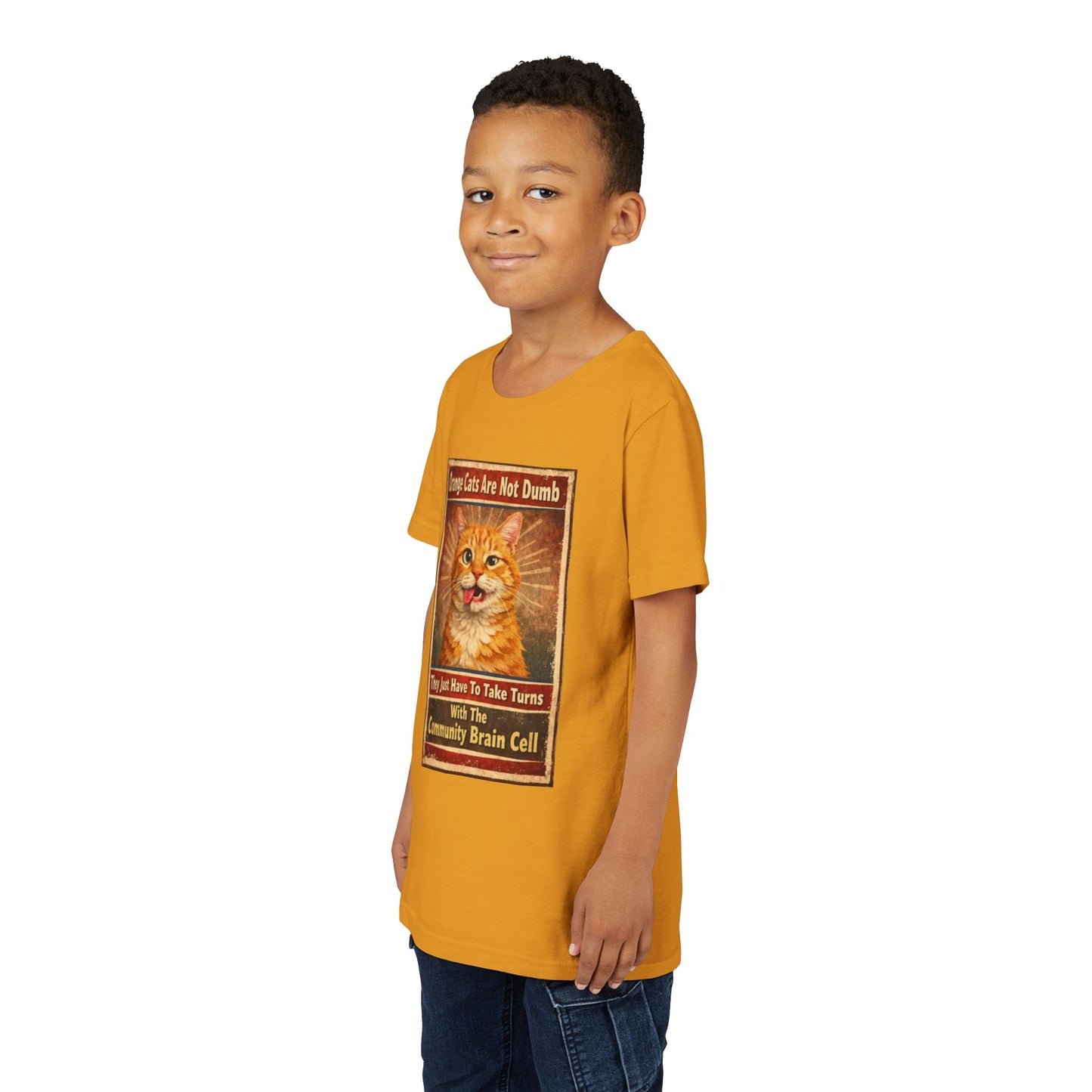 Community Brain Cell Youth Unisex Short Sleeve Crewneck Tee
