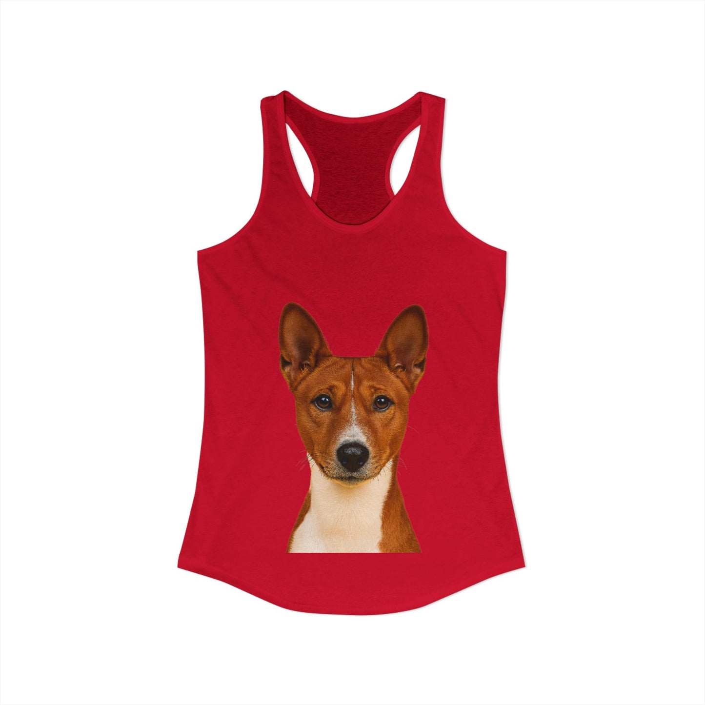 Basenji Head Women's Racerback Tank