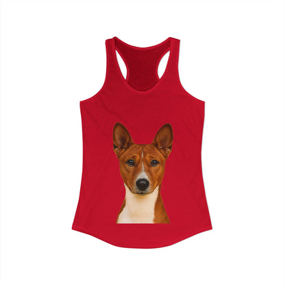 Basenji Head Women's Racerback Tank