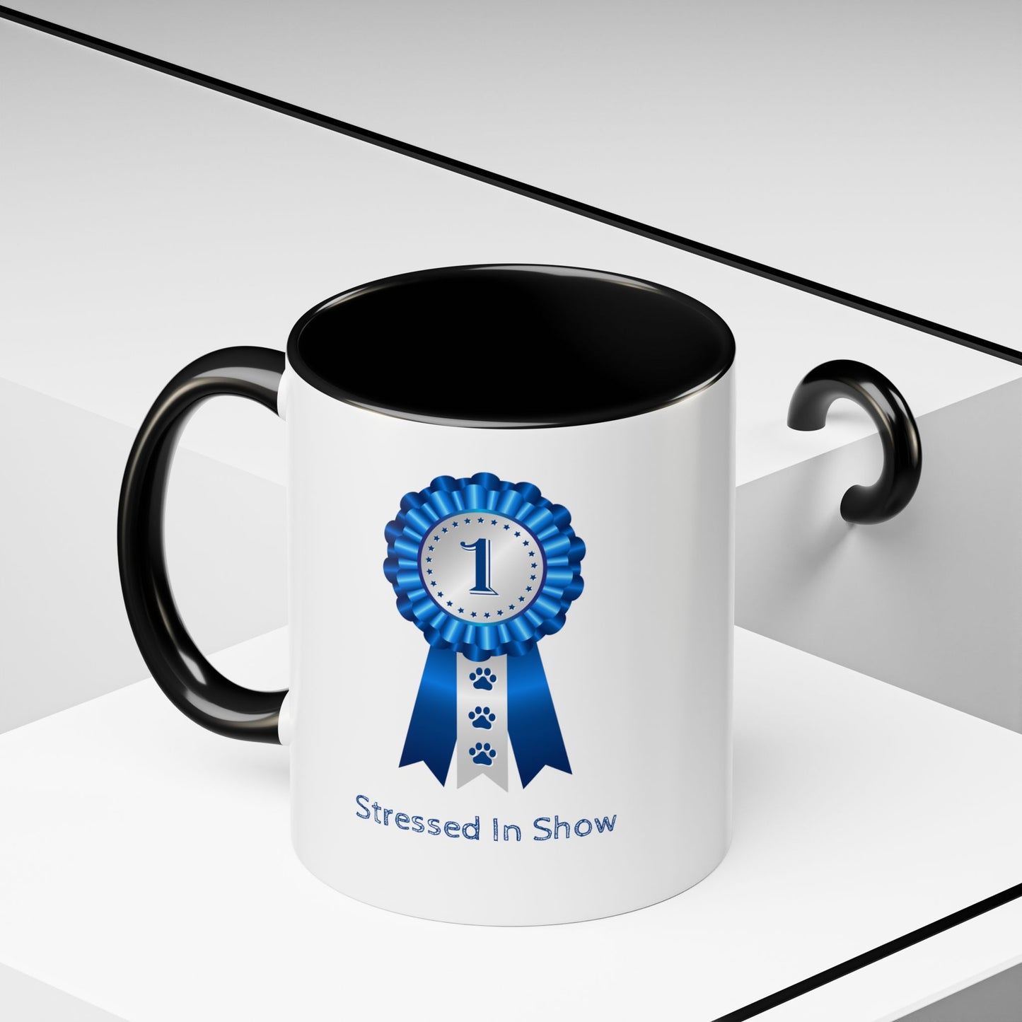 Stressed In Show 2-Tone Coffee Mug