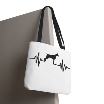 My Heart Beats For Dobermans Tote Bag