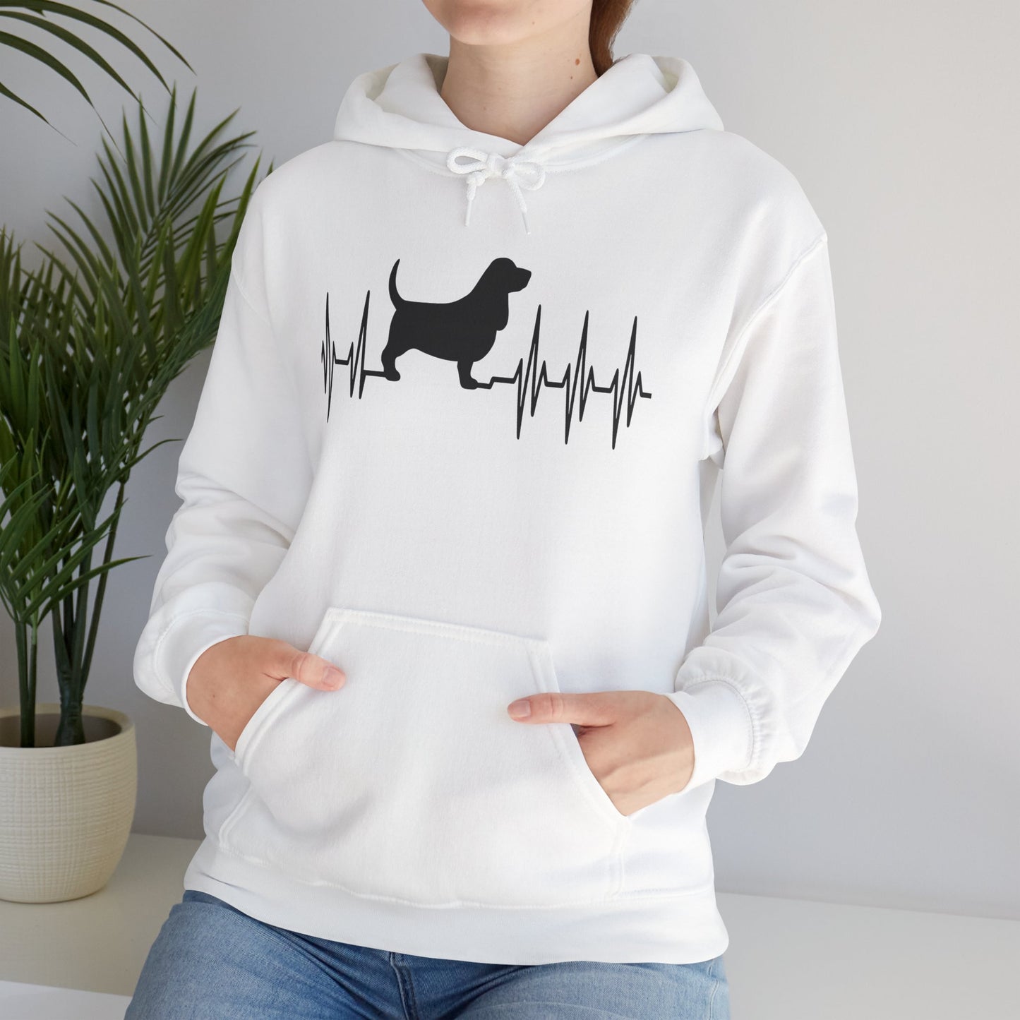 My Heart Beats For Bassets Unisex Hoodie