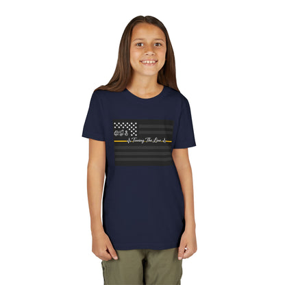 Thin Yellow Line Youth Unisex Short Sleeve Crewneck Tee