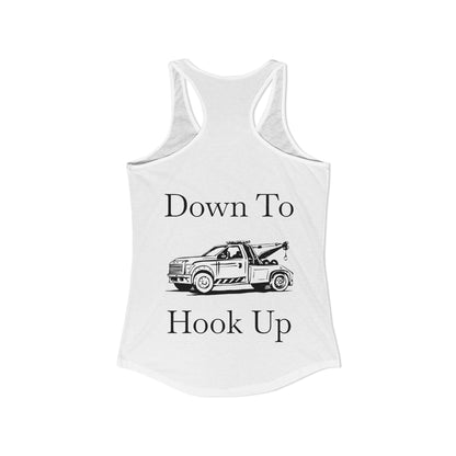 Down To Hook Up Women's Racerback Tank