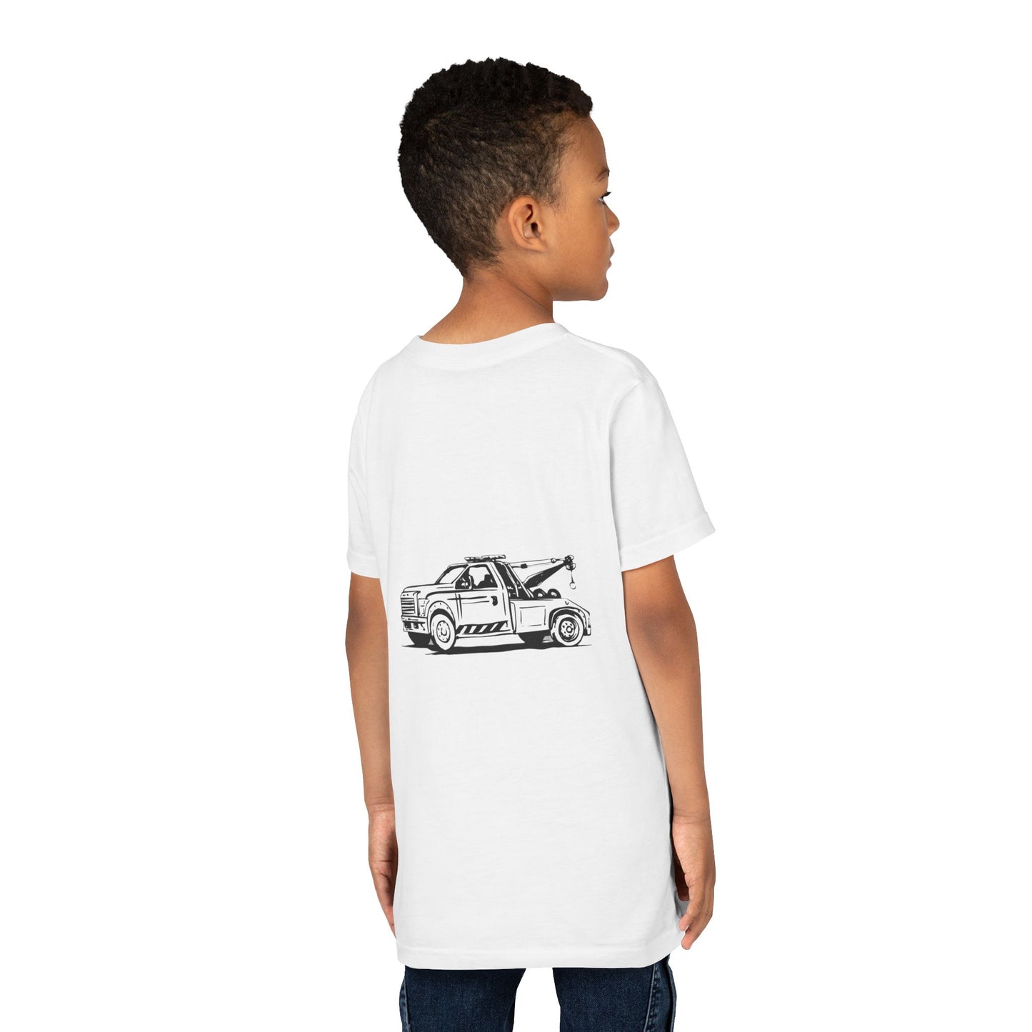 Wheel Lift Tow Truck Youth Unisex Short Sleeve Crewneck Tee