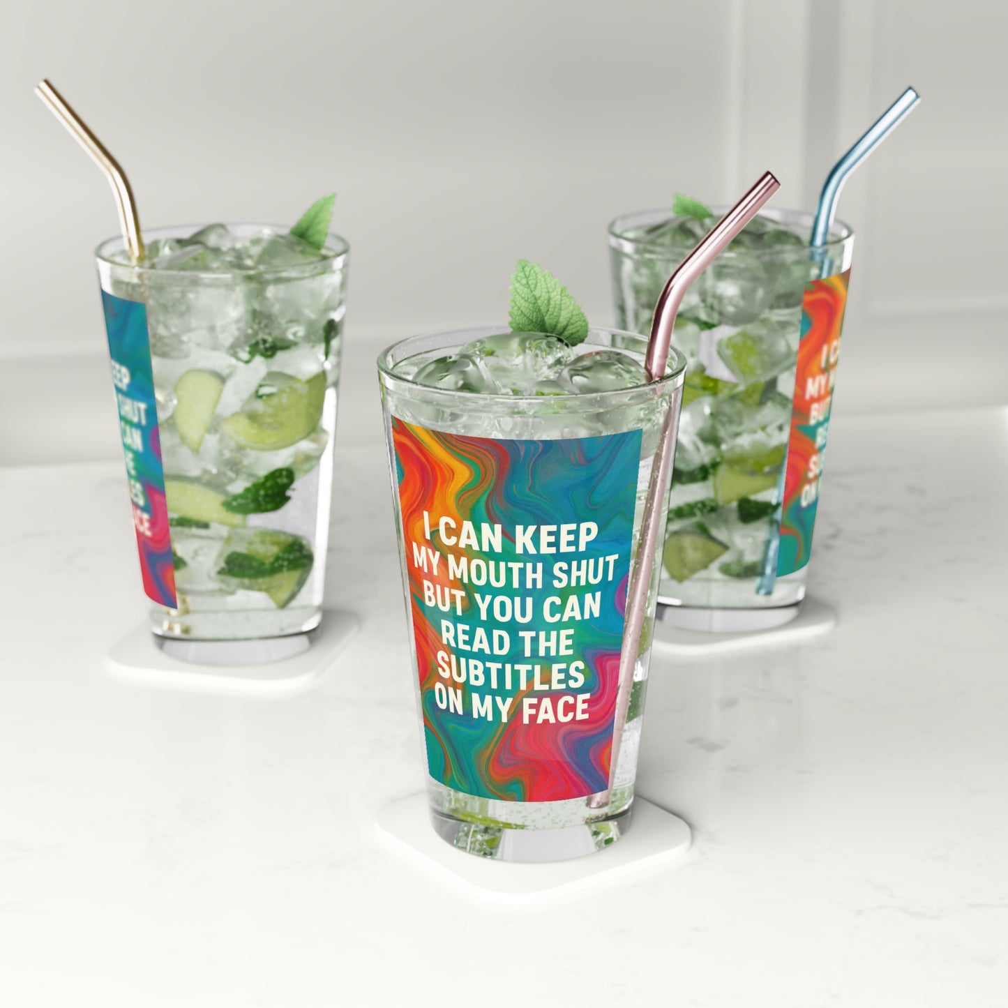 Subtitles Drinking Glass