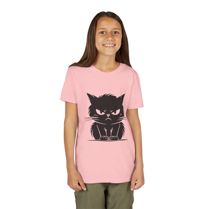 Angry Cat Youth Unisex Short Sleeve Crewneck Tee
