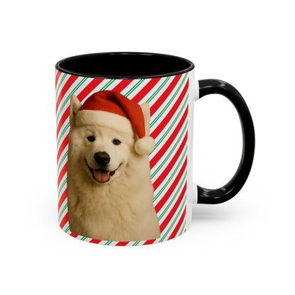 Santa Paws Samoyed 2-Tone Coffee Mug