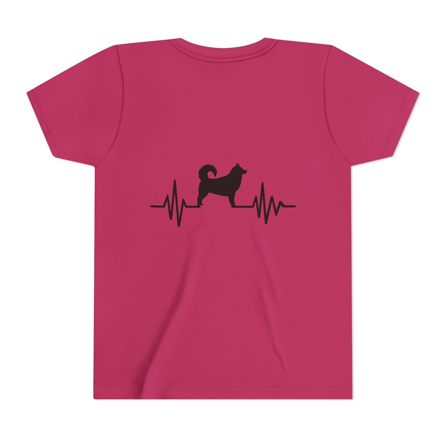 My Heart Beats For Malamutes Youth Unisex Short Sleeve Crewneck Tee