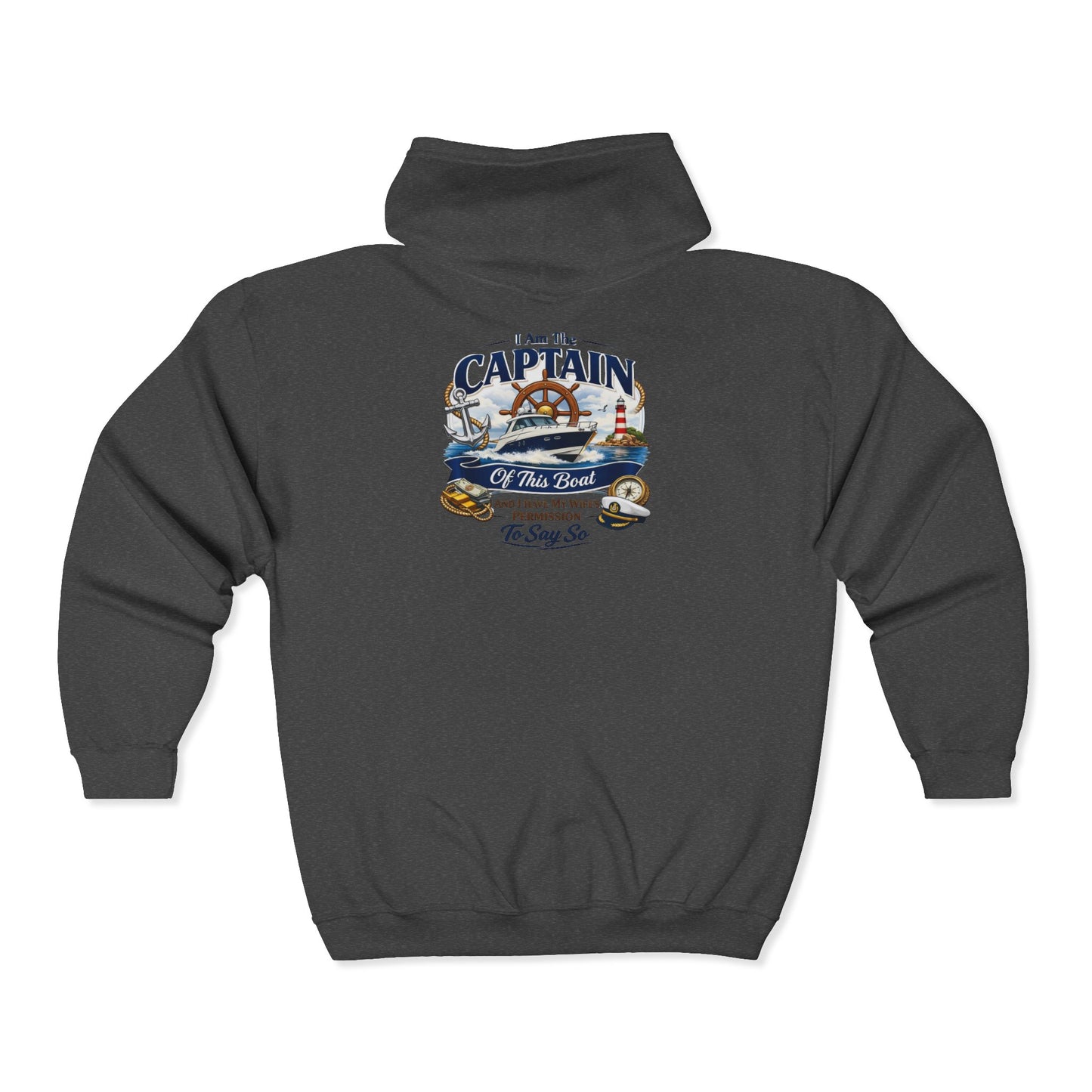 Captain Unisex Full Zip Hoodie