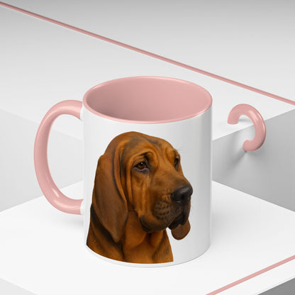 Bloodhound Head 2-Tone Coffee Mug