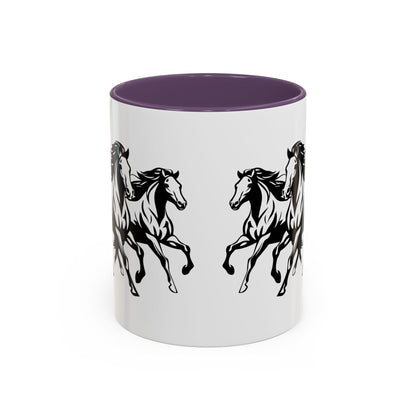 Horsin' Around 2-Tone Coffee Mug