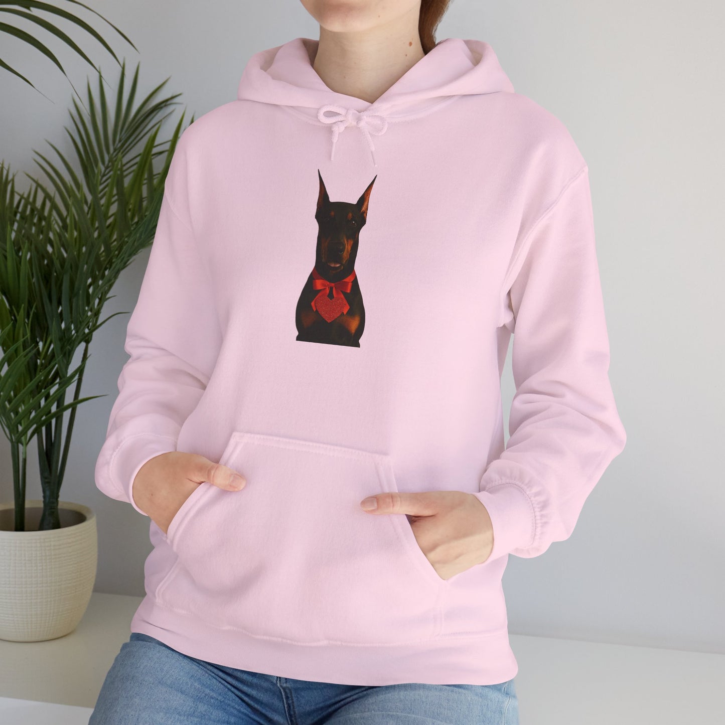 Cupid's Companion Doberman Unisex Hoodie