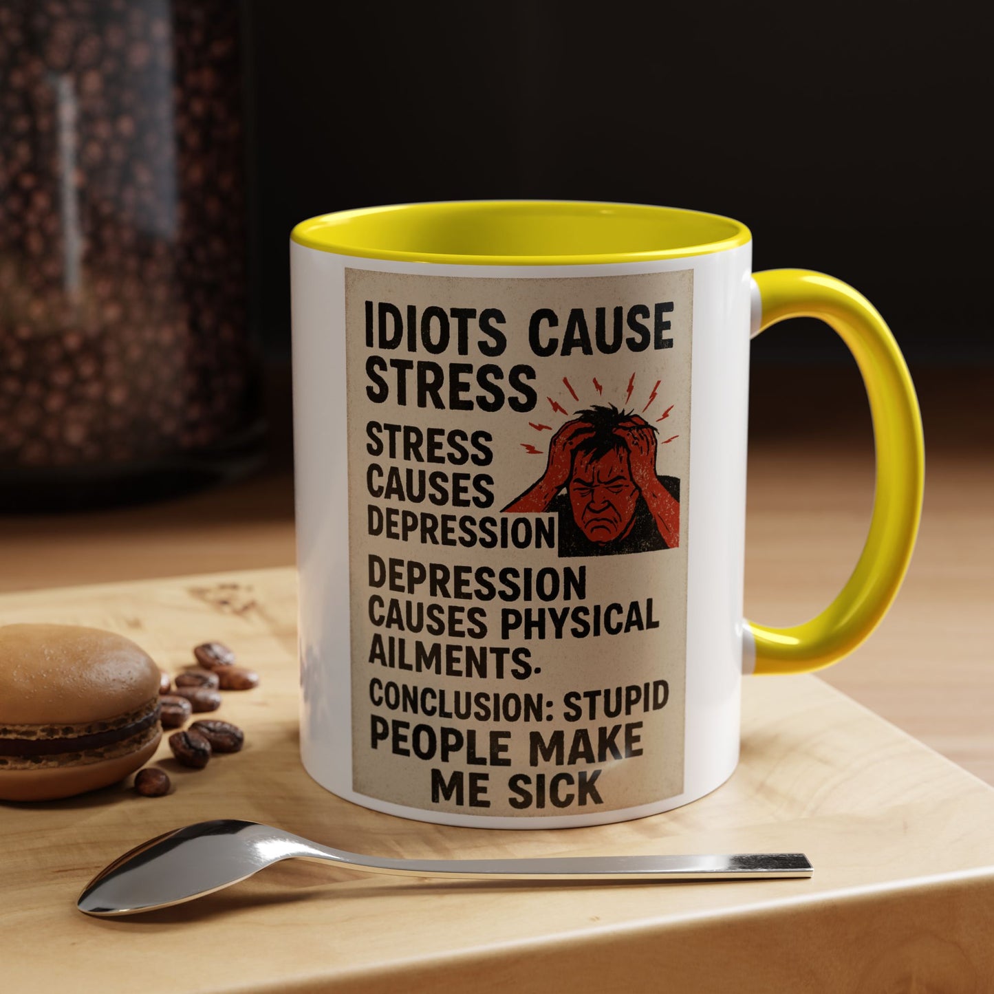 Stupid People 2-Tone Coffee Mug